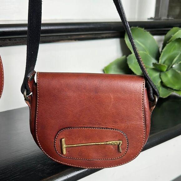 Genuine Leather saddle shoulder handbag equestrian polo, Argentina The Tackeria - Picture 1 of 12